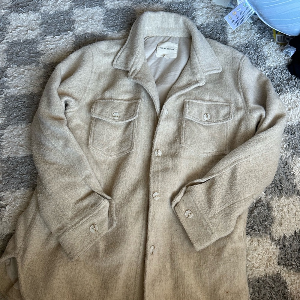 Beige Wool Jacket